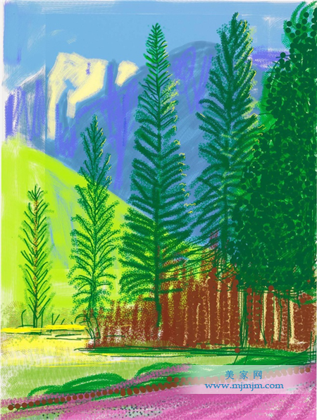 l(wi)· David Hockney - “Untitled No. 12” from “The Yosemite Suite”